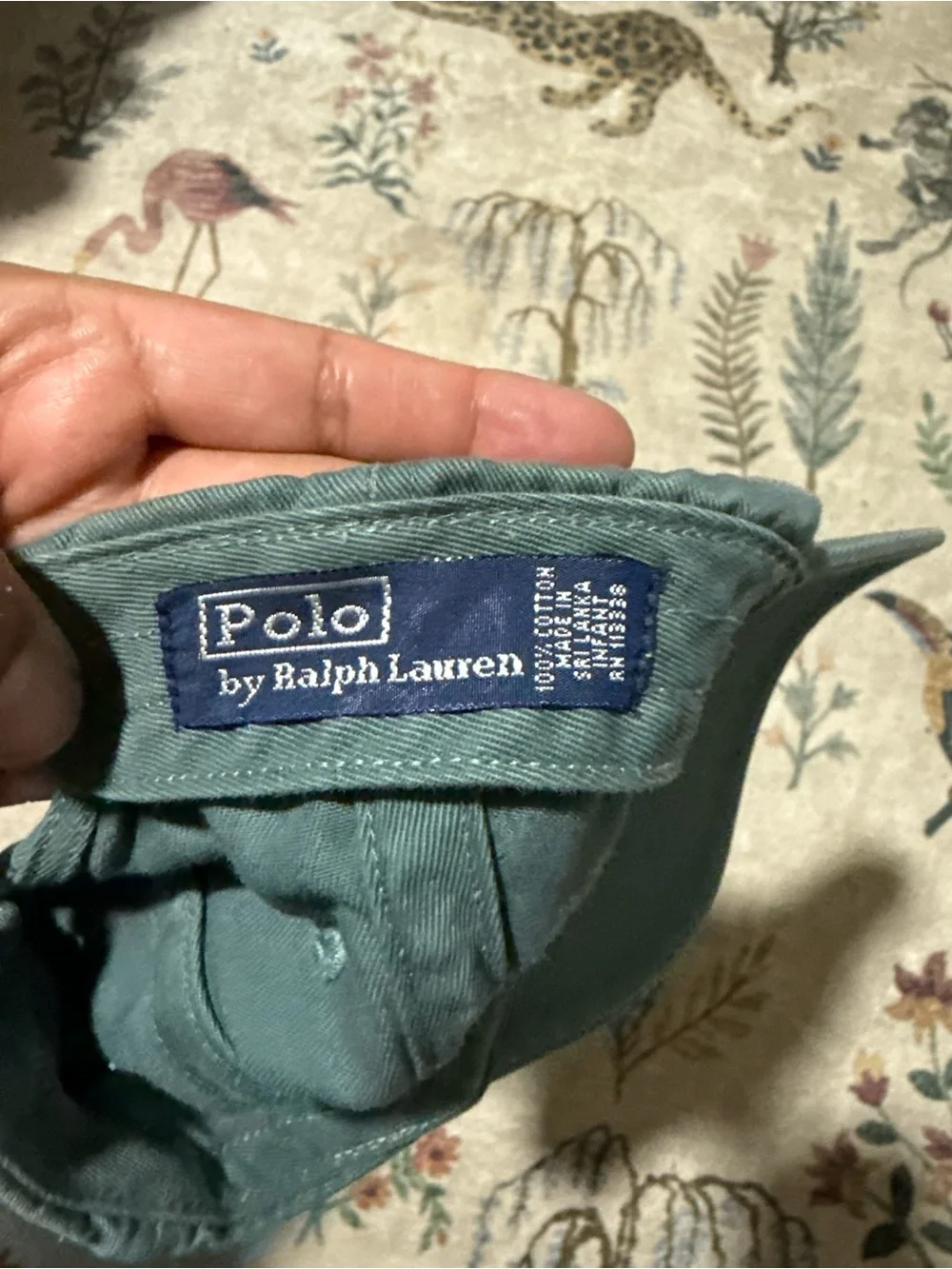 Vintage Polo by Ralph Lauren Green Classic Cotton Baseball Cap infant